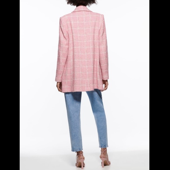 TEXTURED PLAID COAT || ZARA || YKCLOSET - Picture 7 of 10